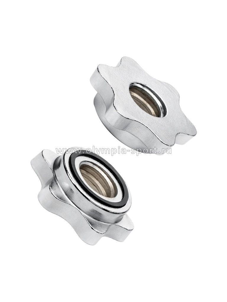 Замки для грифа STARFIT BB-108 d=26 мм, металлические, хромир., (2 шт)