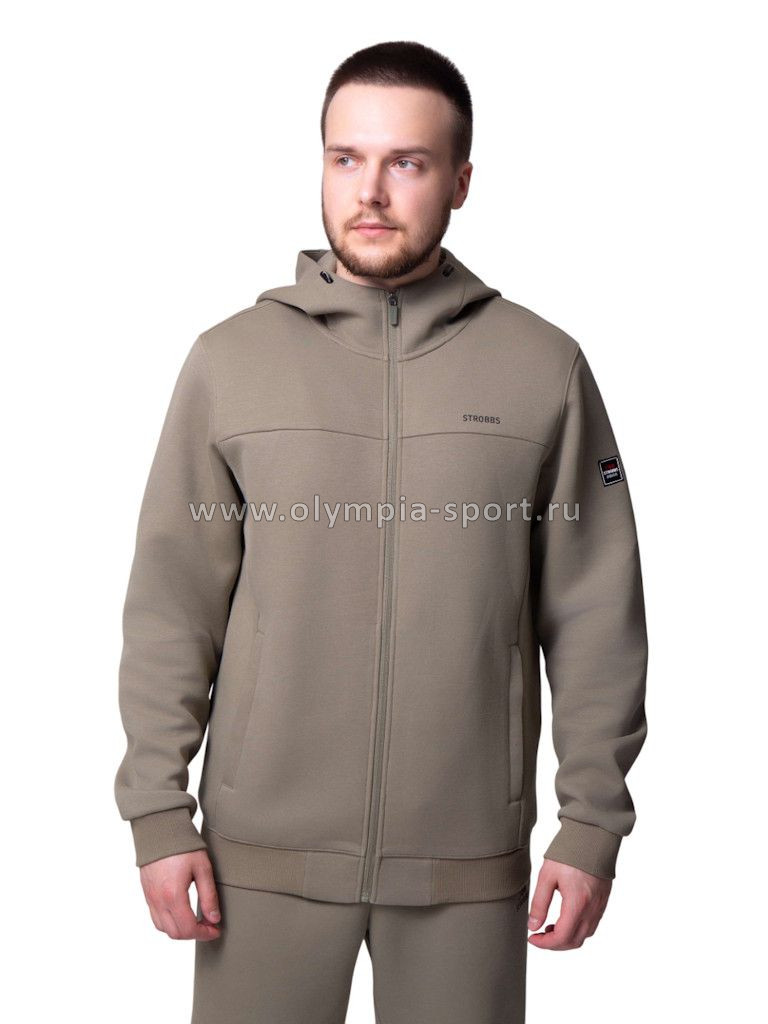 Толстовка мужская Strobbs E2402-24 серо-зеленый