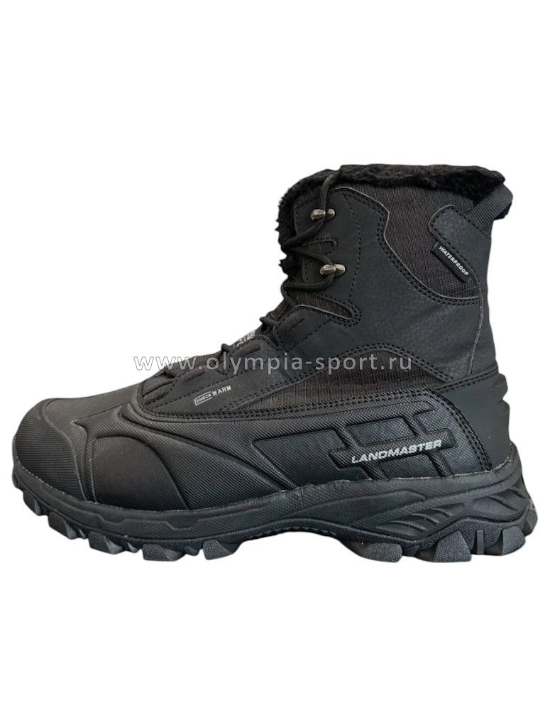 Ботинки зимние Editex Landmaster иск.мат./текстиль, чёрный