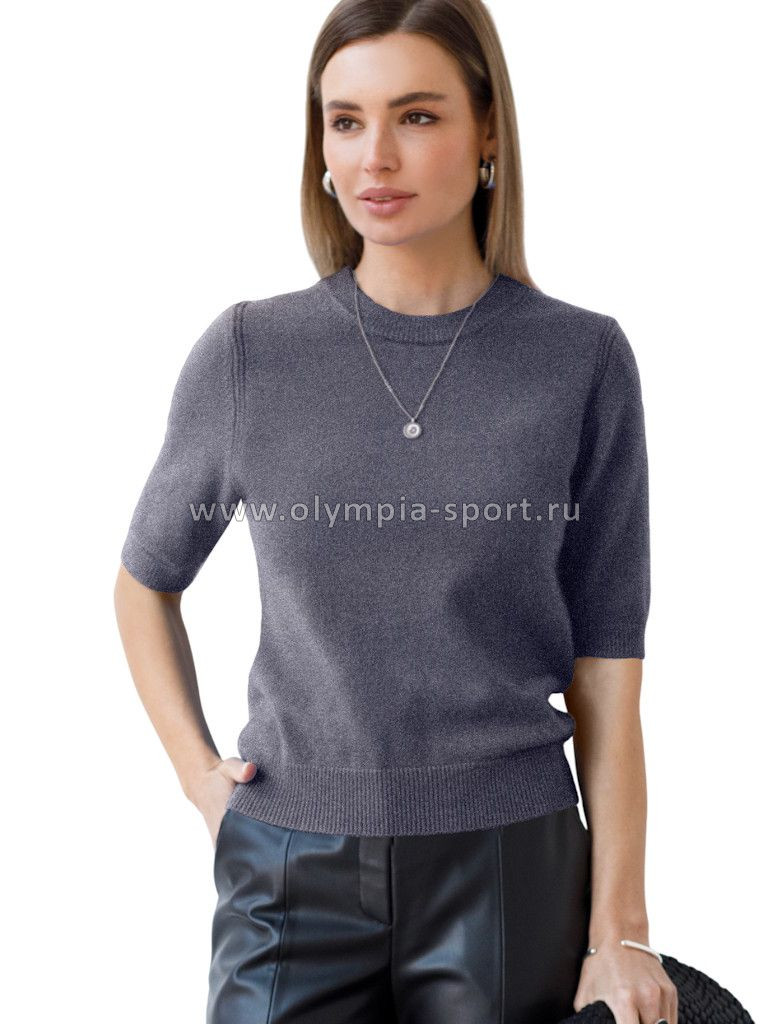 Джемпер женский Vilatte D39.358 темно-серый меланж