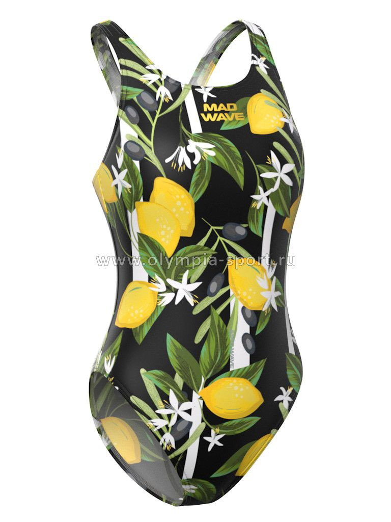 Купальник спортивный жен. Mad Wave Wave Anti-chlor C4 Yellow